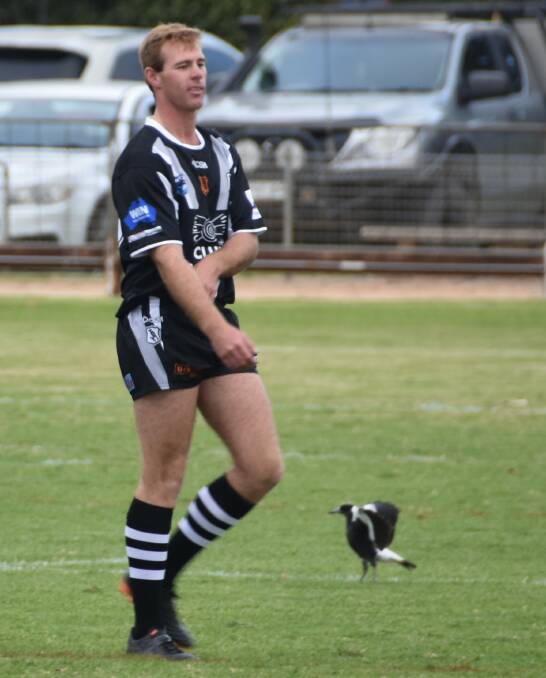 Jack Harper crossed for a try for the Magpies on the day the club dedicated to the memory of his late mother Jan. Photo Cara Kemp