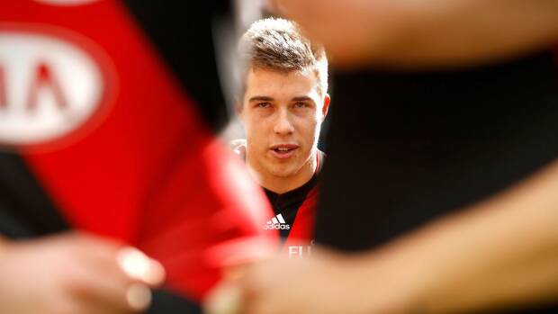 Young Bomber Zach Merrett has impressed this season. Photo: AFL Media/Getty Images

