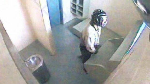 Screen capture of CCTV footage of "Young Person A1" on February 13, 2013 at Brisbane Correctional Centre. Photo: Felicity Caldwell
