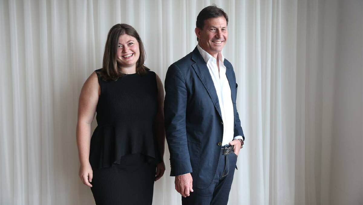 Gen and Phil George, Oneshift, at their Sydney office. Pic: Louise Kennerley
