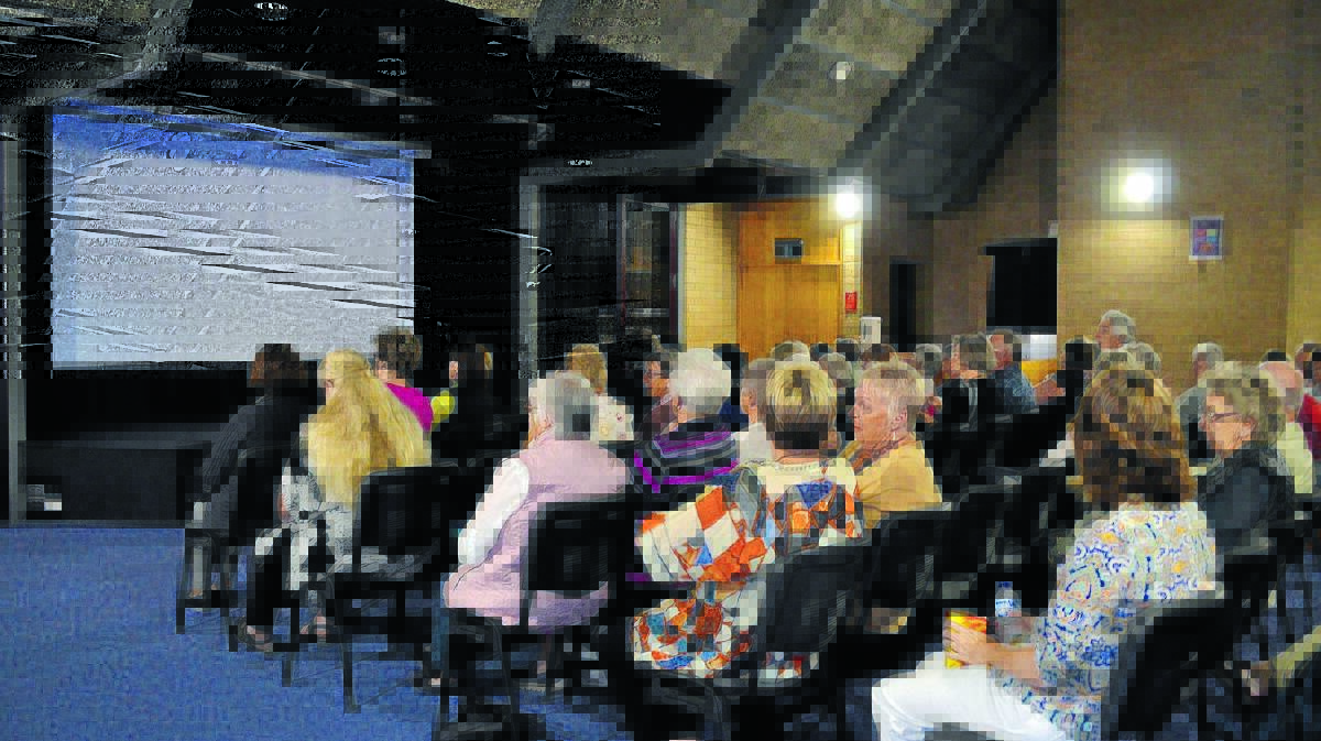 Cinema lovers at Cowra's Premiere Theatre which has been used by 12 user groups during the past 12 months.