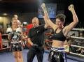  Nicole Lowe-Tarbert, winner in her first bout against Jesse Coetzee from Bulldog Gym Castle Hill.