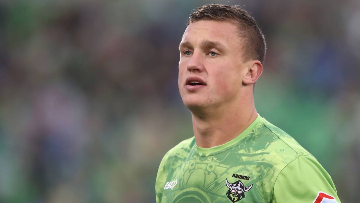 CRUCIAL MOMENT: Jack Wighton (pictured) was sin binned in last Saturday's preliminary final loss to Melbourne, a decision Raiders legend Brett Mullins questioned. Photo: GETTY IMAGES
