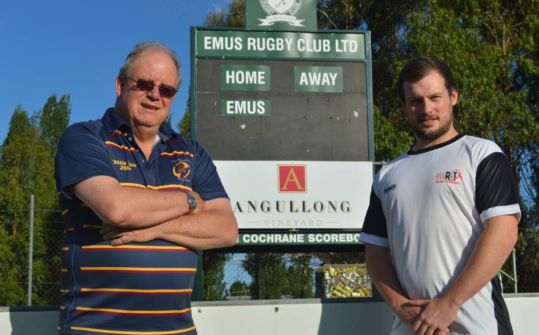 TWO OF A KIND: Don Moor and Eoin Scullion are the men tasked with leading Emus' colts resurgence in 2017. Photo: MATTHEW FINDLAY
