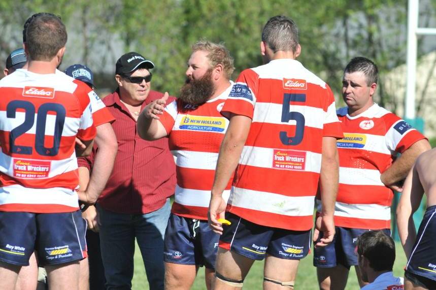 EAGLES FLYING: Cowra coach Troy Hayes says the Eagles are focused on nothing but their results each week. Photo: JUDE KEOGH