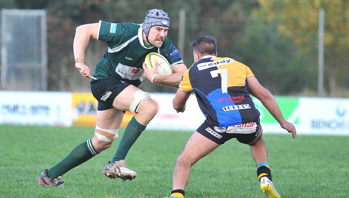 FORMER STUDENT: Ex-CSU gun Nick Hughes-Clapp is expected to have a big game against his old club. Photo: STEVE GOSCH 0430sgrugby14