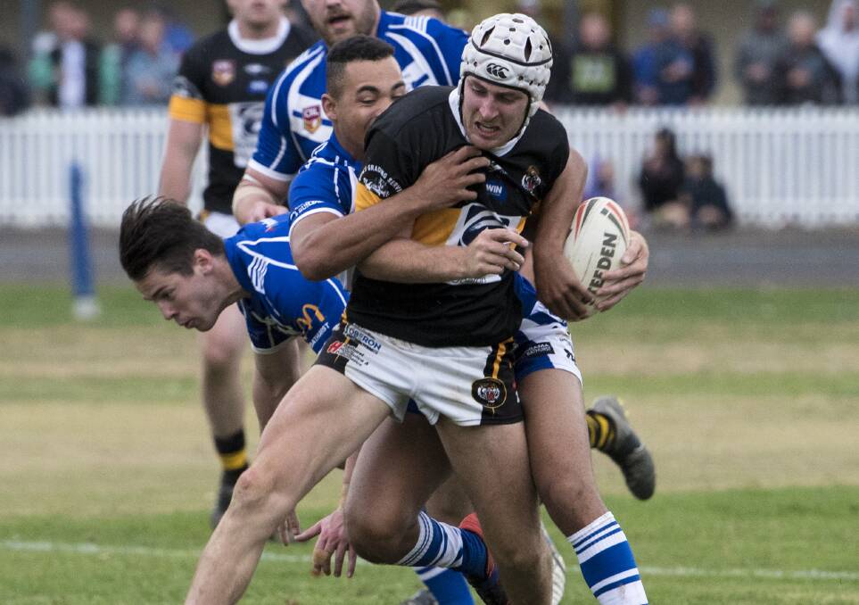 WINNERS: Jackson Brien and Oberon Tigers were too good for St Pat's in a 14-0 win on Saturday at Oberon Sports Ground. Photo: ALEXANDER GRANT