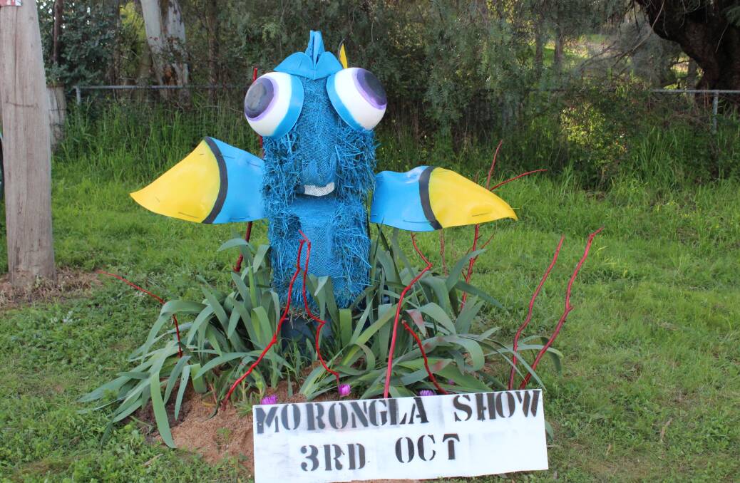 Dory from Finding Nemo has decided to just keep swimming, swimming, swimming into Morongla Village. She is on the right hand side as you drive from Cowra. 
