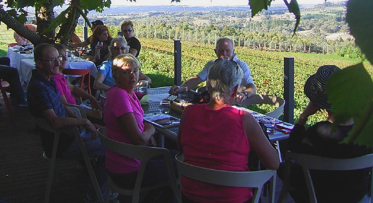 The Upper Lachlan Bushwalkers enjoyed a picturesque walk and excellent refreshment at Borrodell Vineyard, well deserved!  