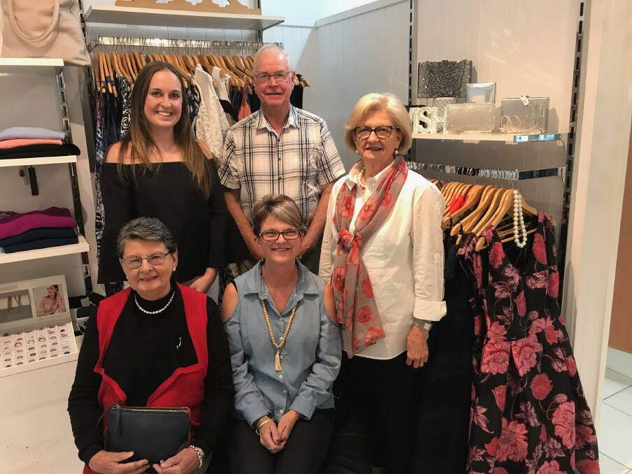 Tayla Garratt (back left) with members of the Cowra Cancer Action Group and Jill Boyd (middle front) after being named the Charity Ambassador for the Festival. 