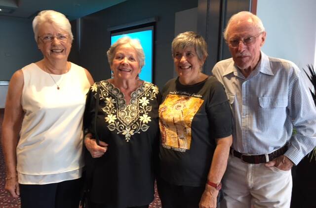 From left - Christine Parker, Dr Jo Flood, Marianne Payten and Graeme Parker at the afternoon tea from AFGW Central West Branch. 