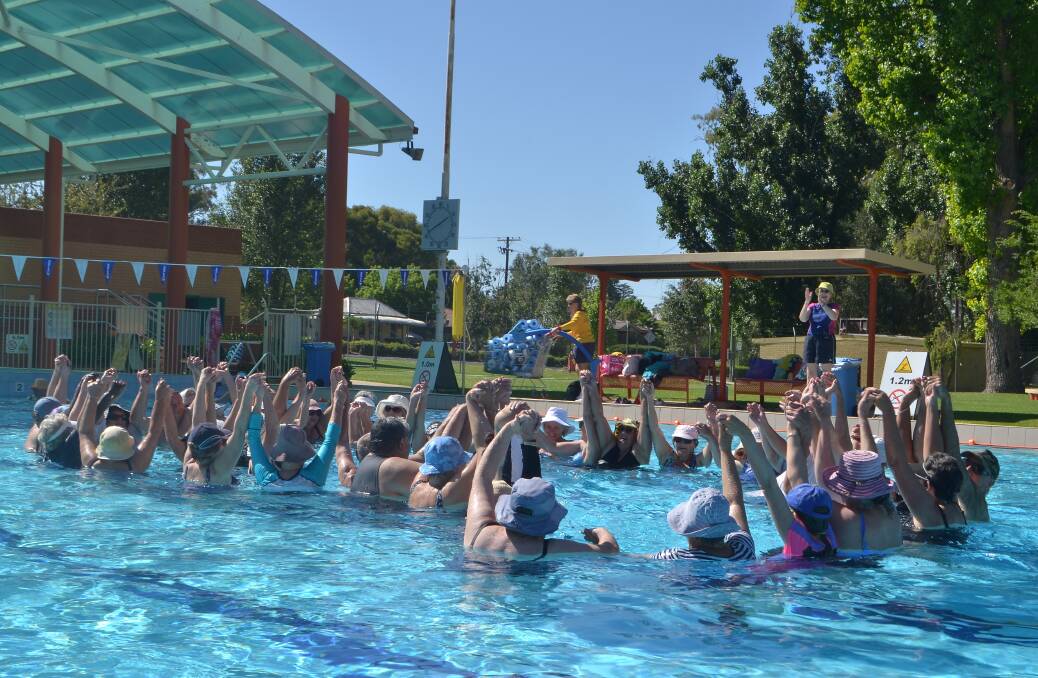 At the end of the class, participants formed a big circle, spun around the pool before coming together for a huge cheer for another class well done.