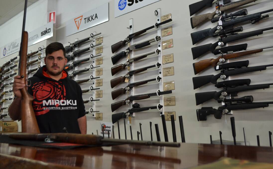 Cowboy Guns and Gear's Sam Townsend is taking an increased amount of inquiries from people wanting to register firearms.