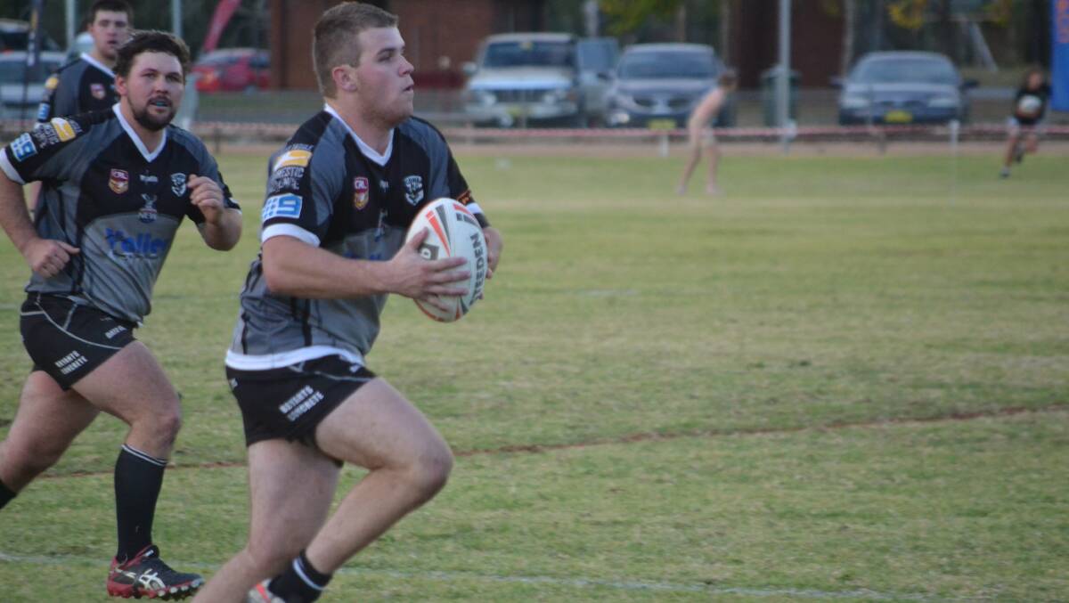 Mitch Browne takes a run during this season's Group 10 competition. Browne was awarded the Jack Keily Shield.