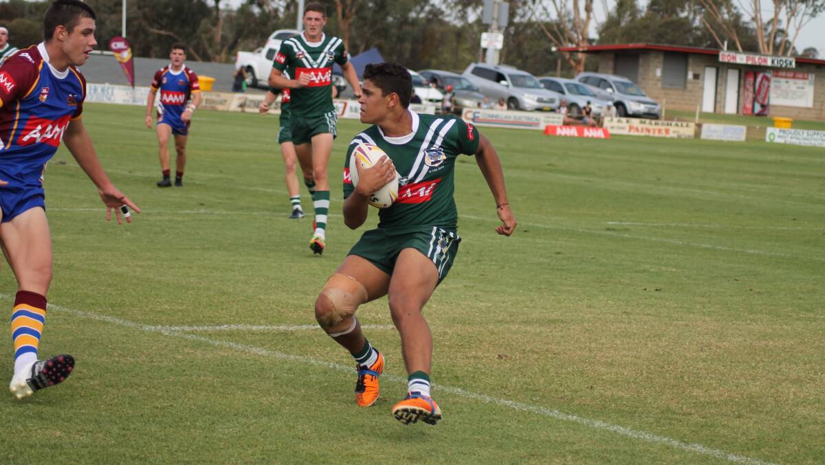 Pictured during a Western Rams match during 2016, Jai Doolan has been a regular in representative sides throughout his junior career.