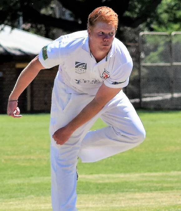 Pictured bowling for Cowra during the side's successful Grinsted Cup challenge against Parkes late last year, Jacob McNaught will lead the bowling attack.