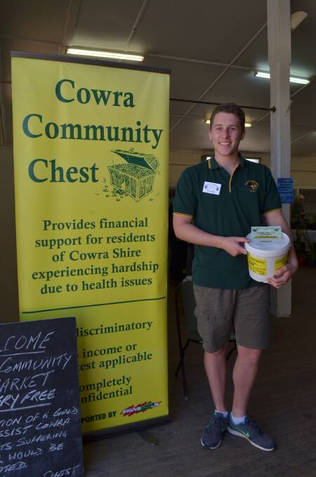 Brady Barlow during a recent Cowra Community Market.