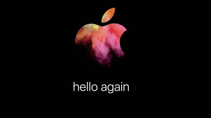 'Hello again': Apple's invitation to an October 27 event.