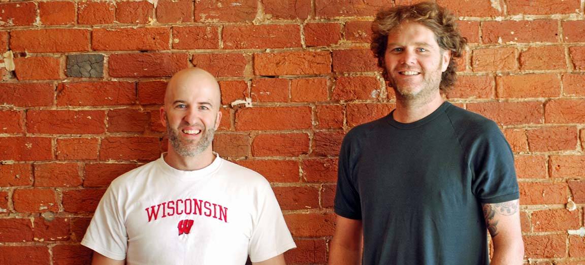 Oxley Wine Bar owners Ian Grant and Benjamin Pettit are hard at work bringing their vision to life.