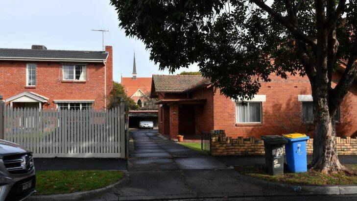 Real estate in Hambledon street which has been brought by Scotch College 21st August 2017. The Age Fairfaxmedia News Picture by JOE ARMAO