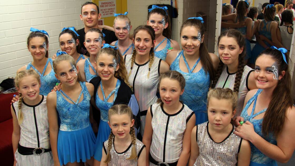 The B2B's and other Cowra team members, following the performance at the GymNSW Gala Show in Gosford, on the 21st June, 2015.