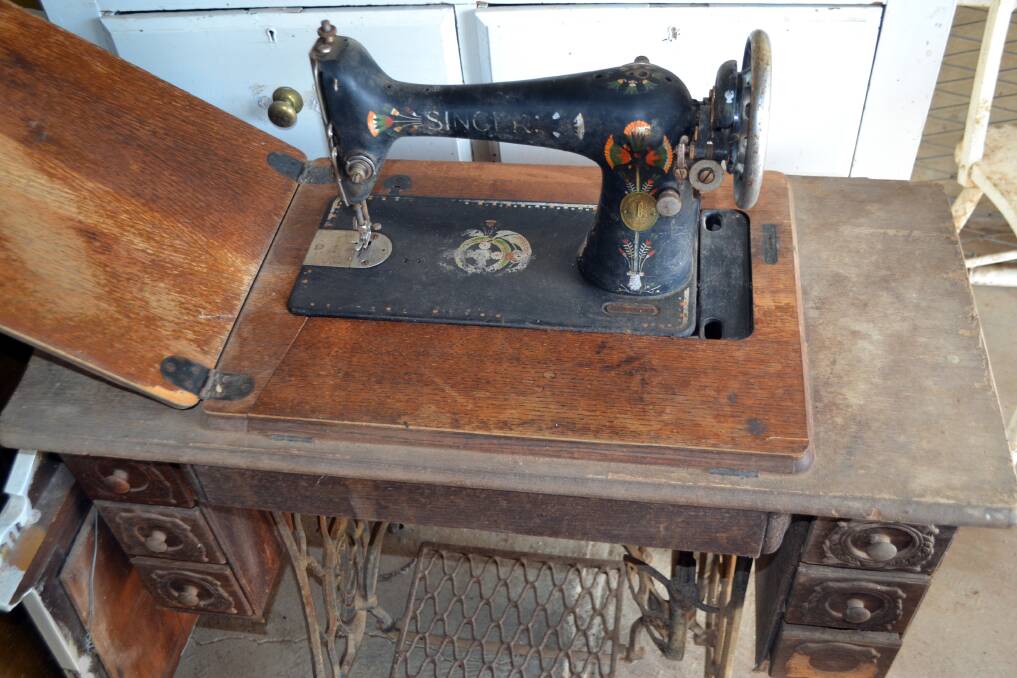 This Singer sewing machine will be up for grabs at the sale.
