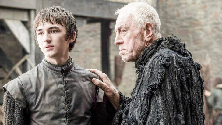 Bran Stark spent the episode watching the box set of Game of Thrones. Photo: HBO