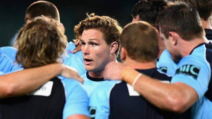 Natural born leader: Waratahs captain Michael Hooper will take sole charge in 2017 after sharing the duties with Dave Dennis last year. Photo: Getty Images 