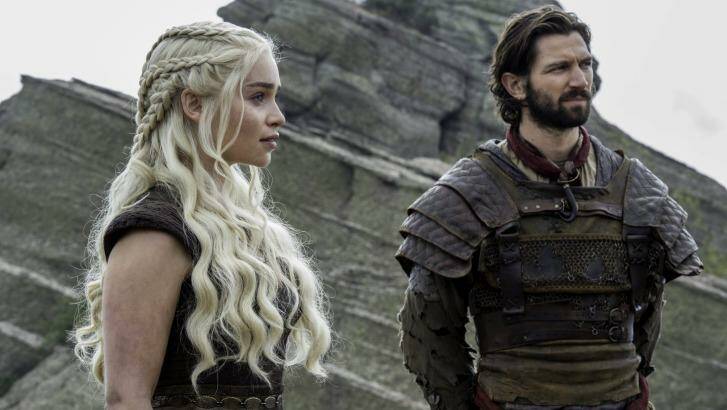 Daenerys and Daario, and, any minute, some dragons.