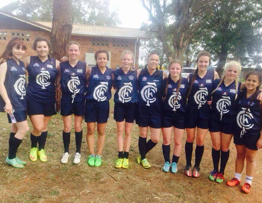 The Cowra Blues' girls side will play their first ever central west AFL final on Sunday.
