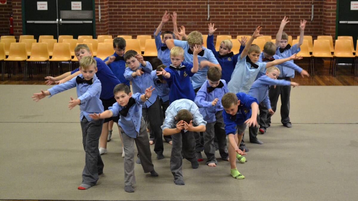 The students were excited to be performing at the Cowra Eisteddfod.