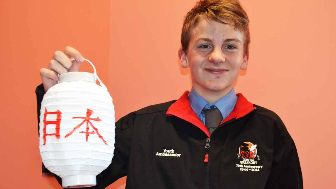 Fourteen-year-old Xavier Lynch will be one of the youth ambassadors participating in the lantern walk.