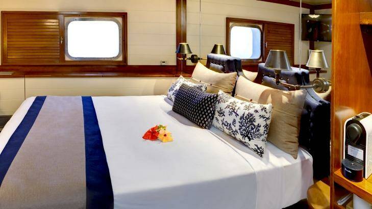 The interior of a double cabin. Photo: Blue Lagoon Cruises