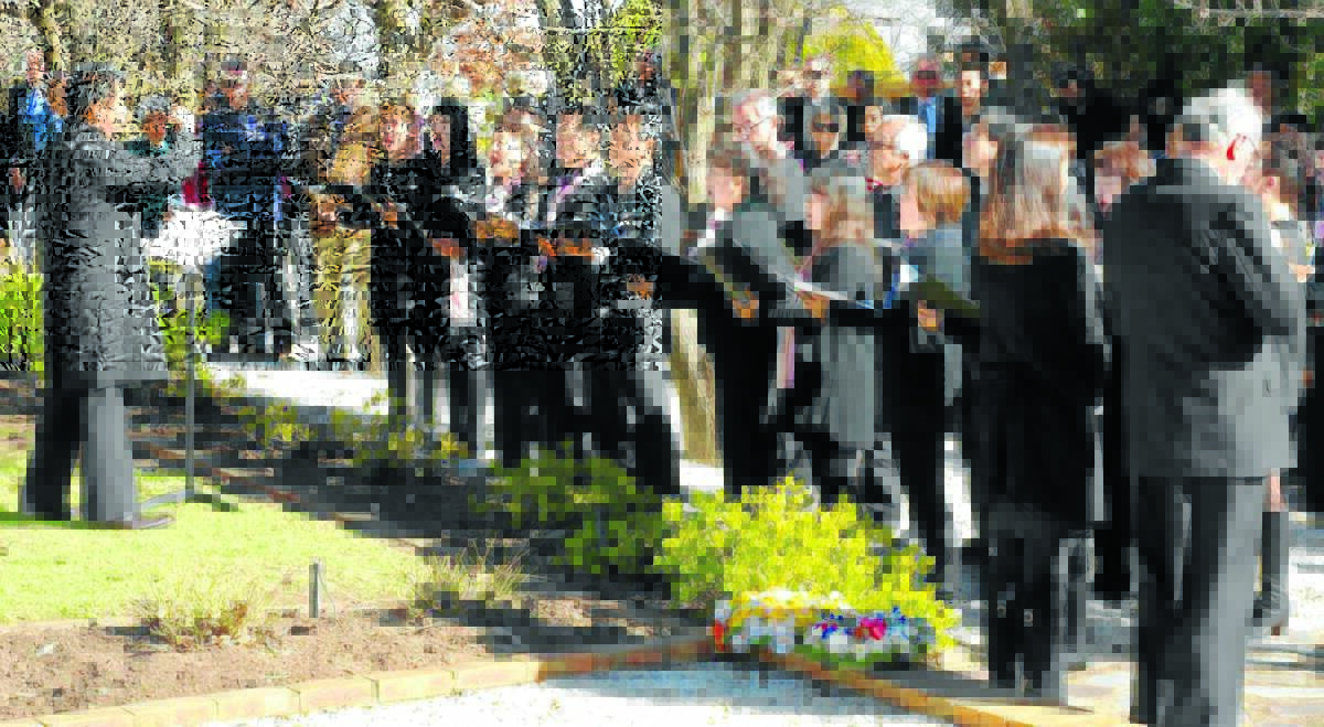 The choir that performed at the breakout commemorations will return in September for the Sakura Matusuri festival. Photo thanks to the Cowra Breakout Association.