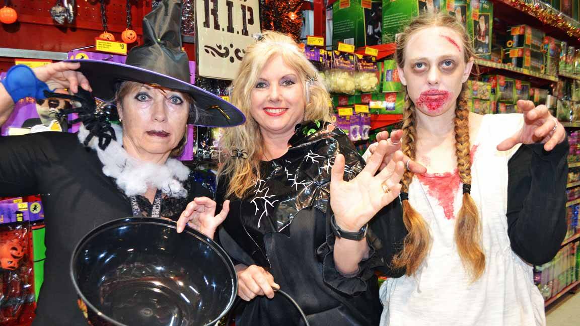 The Reject Shop's Glenda Twemlow, Michelle Brown and Aja Cassidy get spooky to raise funds for Australia's underprivileged children.