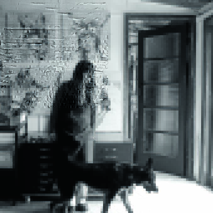 Artist Nic Mason in her studio.