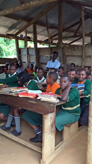 A classroom in Uganda.