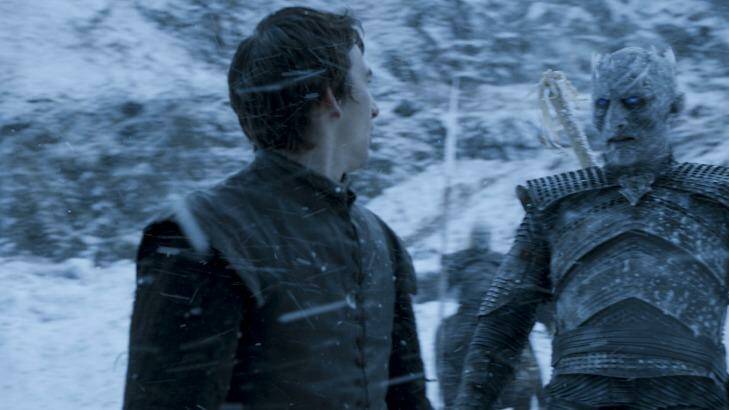 Uh oh, we're in trouble ... Is Bran about to become a White Walker? Photo: HBO/Foxtel