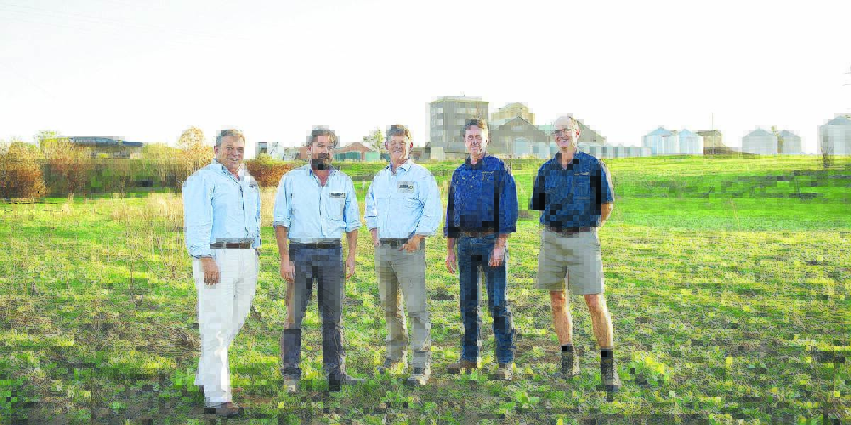 The management team at Lachlan Fertlizers Rural, L-R: Chris Brown, Tony McFarland, Neale Coutanche, Dean Coghlan, Peter Wilson (and Kevin Siegert not present).