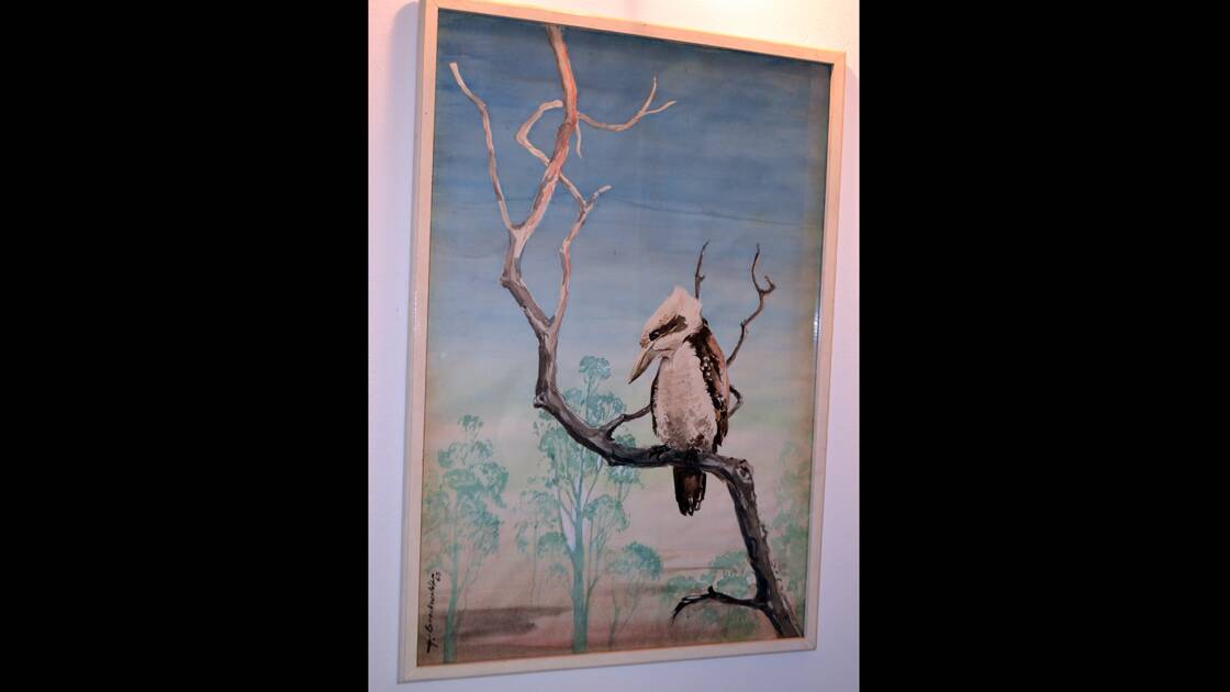 This water colour painting still hangs in the home, the Europeans were in awe with the beauty of Australia's flora and fauna.
