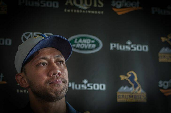 Christian  Lealiifano. Doing first press conference since being diagnosed with leukaemia. Photo by Karleen Minney.