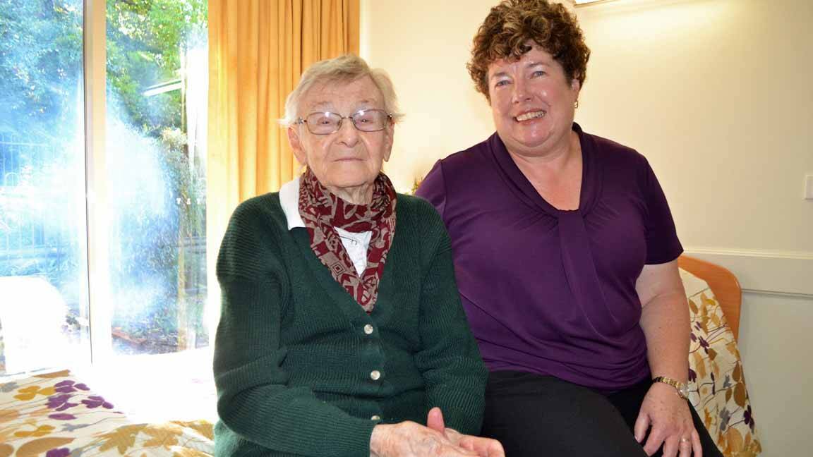 Weeroona resident Connie Anderson, pictured with nursing director Bronwyn Sharp, is very impressed with the renovated bedrooms.