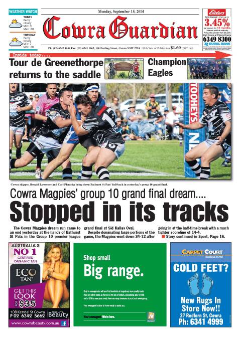 Good Luck Cowra Magpies