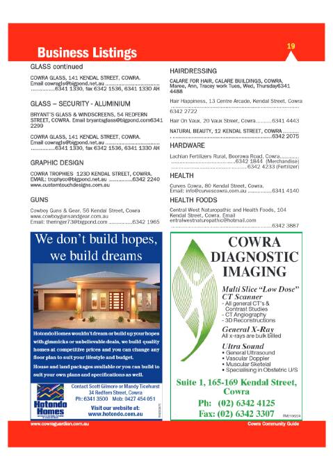 2015/16 Cowra Community and Business Directory l FEATURE