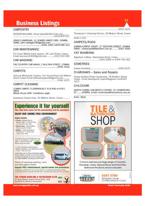 2015/16 Cowra Community and Business Directory l FEATURE