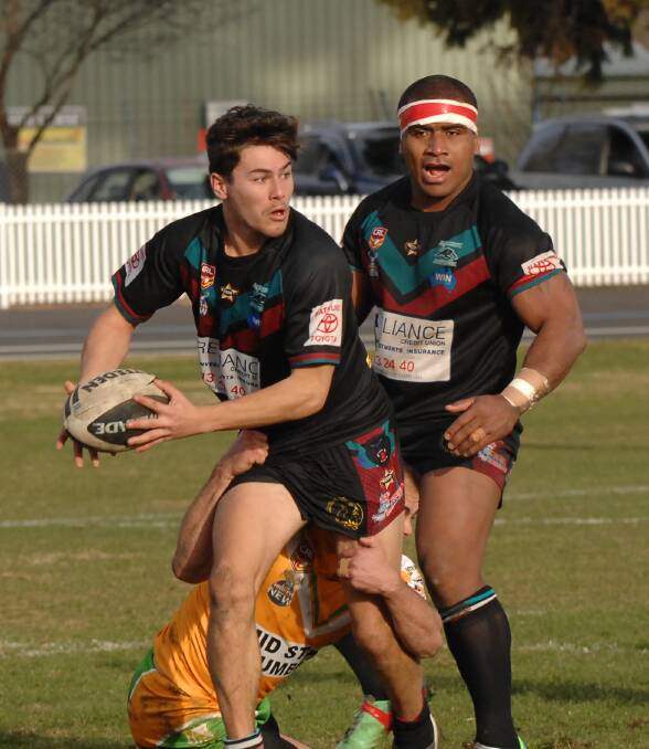 IN GOOD FORM: Bathurst Panthers’ Blake Lawson, pictured in action the last time his side beat Orange CYMS in the regular Group 10 season, will hope to topple the defending premiers in today’s game at Wade Park. 