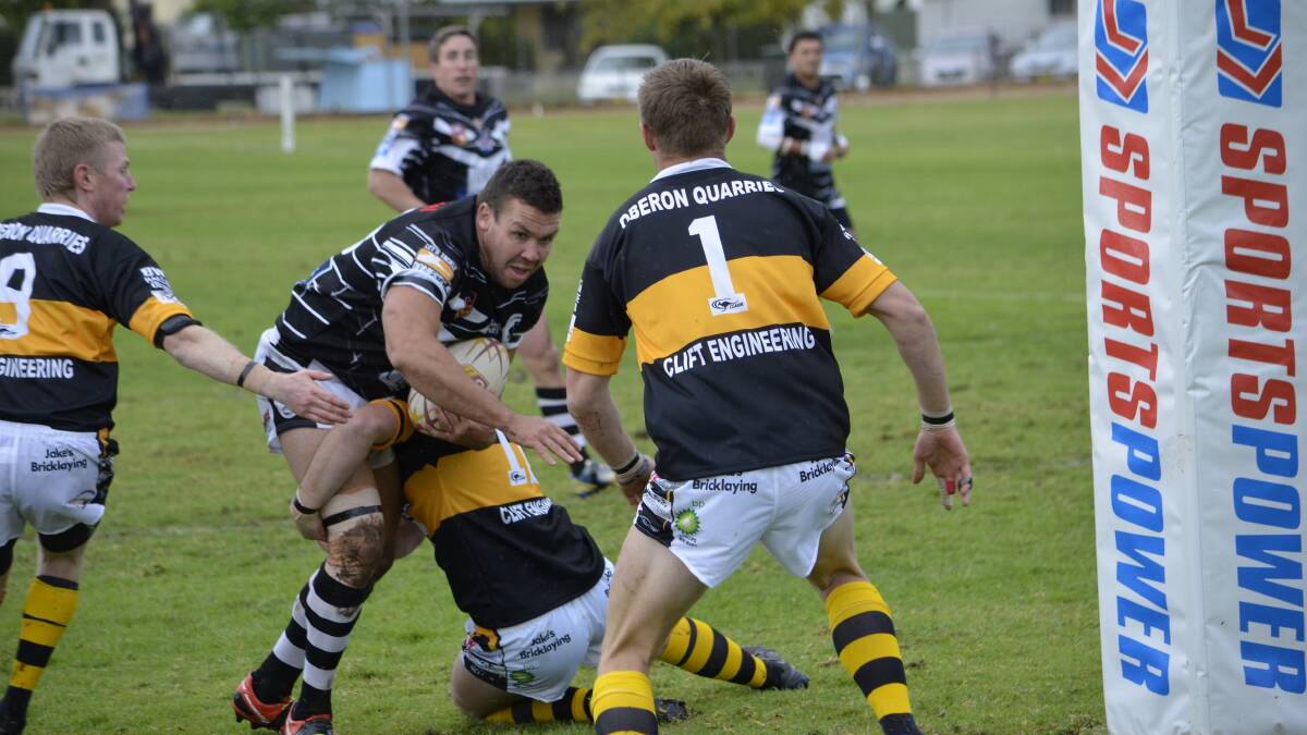 GONE: Crowd favourite Will "Picky" Ingram, pictured playing against Oberon last season, will wear a Blayney jersey next year. FILE PHOTO