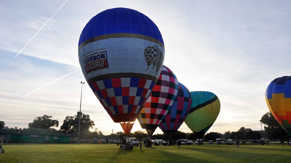 Competition is now underway at the 19th Australian National Balloon Championships in Canowindra.