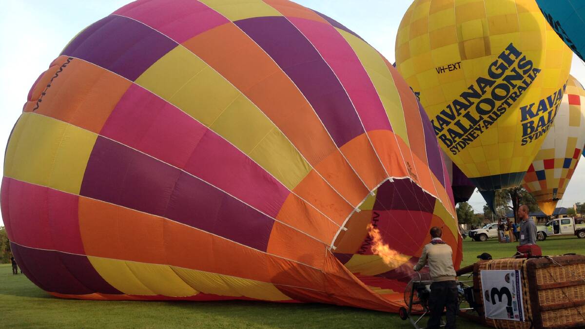 Competition is now underway at the 19th Australian National Balloon Championships in Canowindra.