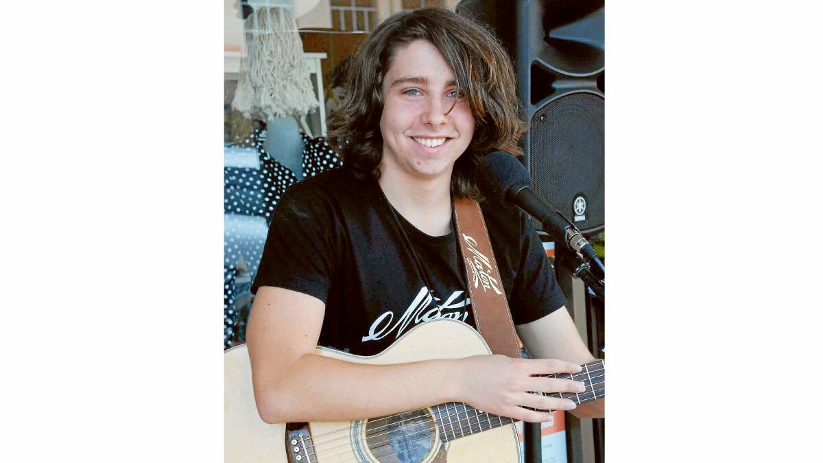 Josh Maynard won the secondary busking competition with his song 'No Matter.'